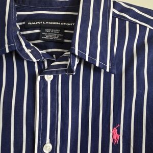 Ralph Lauren Navy Striped Women's Shirt